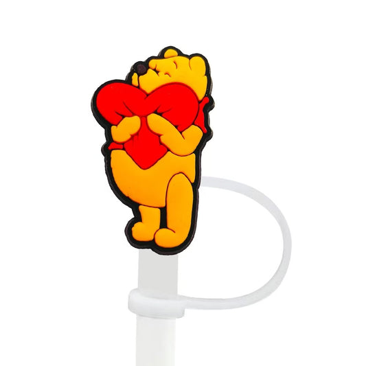 8-10mm Cute Winnie the Pooh Straw Topper Dust Cap