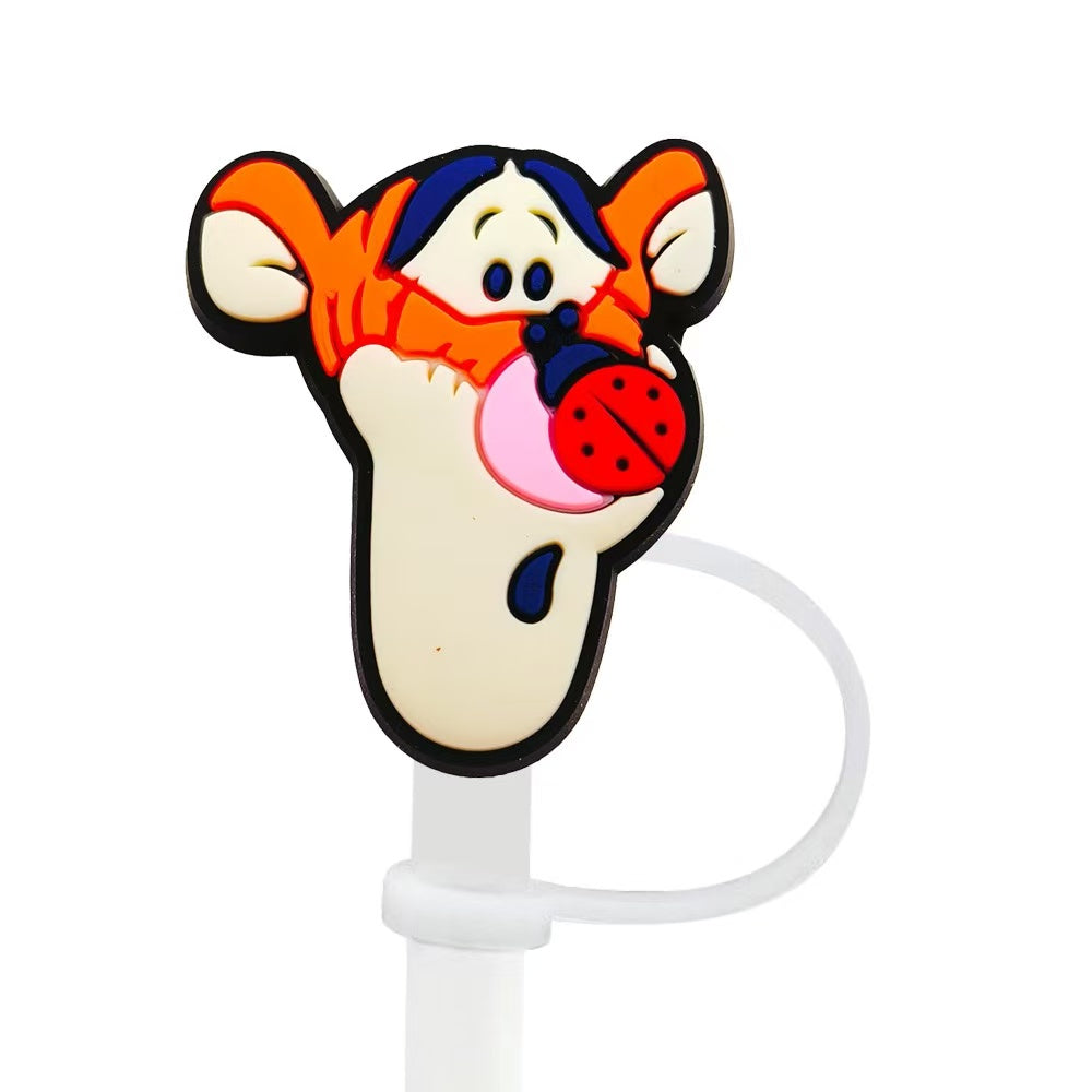 8-10mm Cute Winnie the Pooh Straw Topper Dust Cap