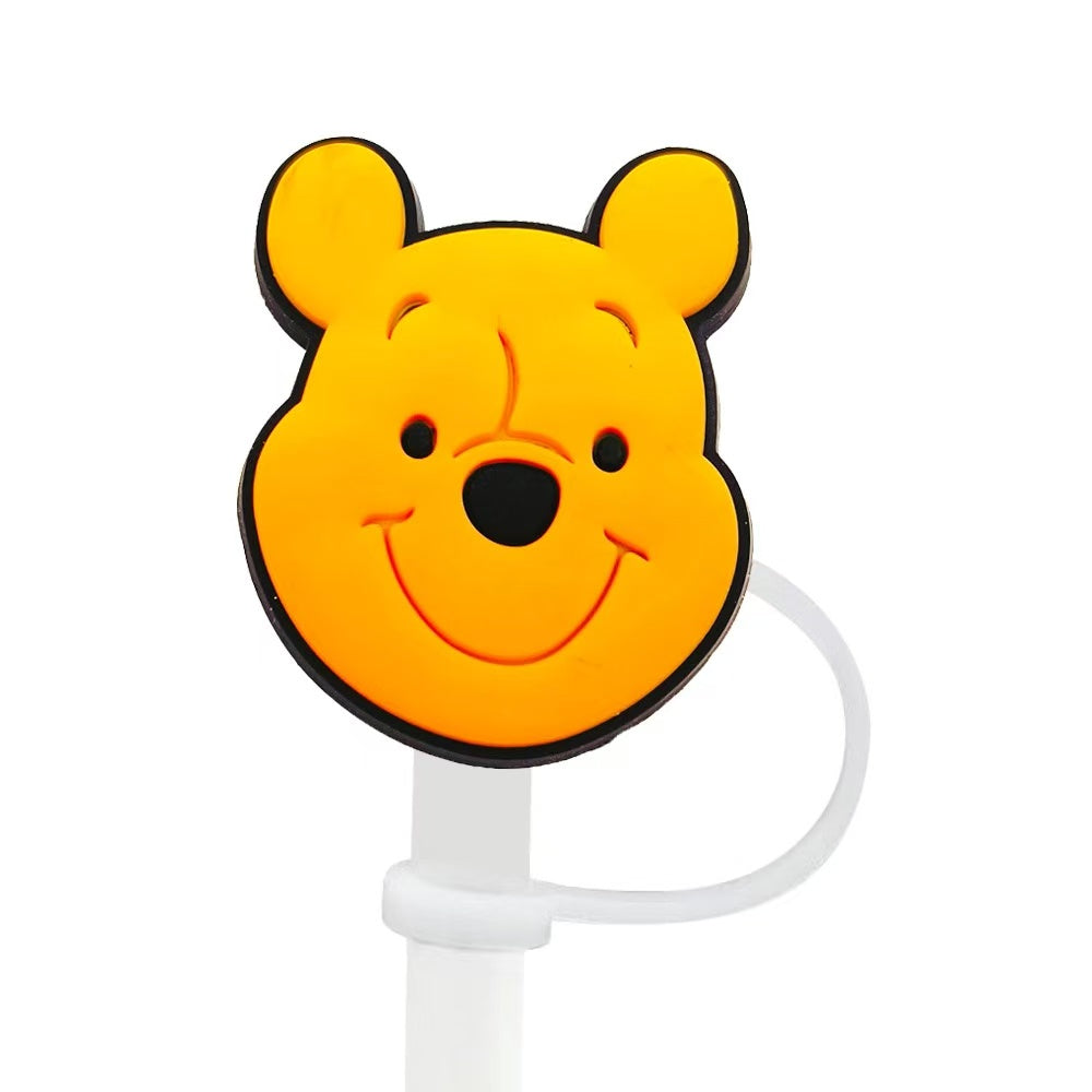 8-10mm Cute Winnie the Pooh Straw Topper Dust Cap