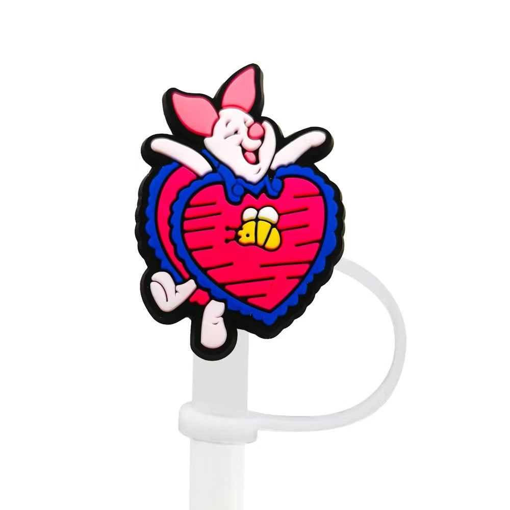 8-10mm Cute Winnie the Pooh Straw Topper Dust Cap