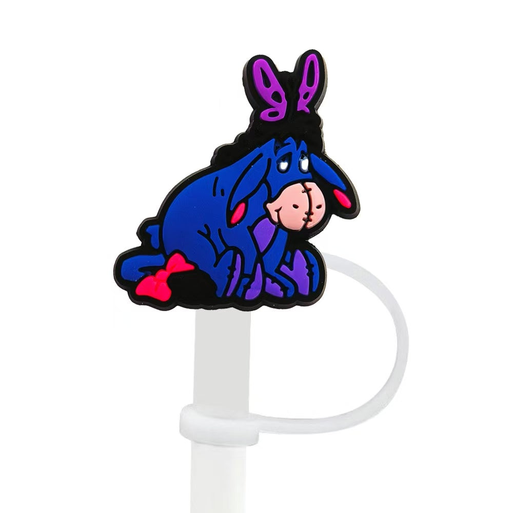 8-10mm Cute Winnie the Pooh Straw Topper Dust Cap