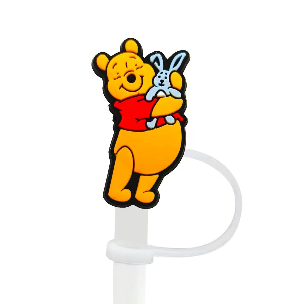 8-10mm Cute Winnie the Pooh Straw Topper Dust Cap