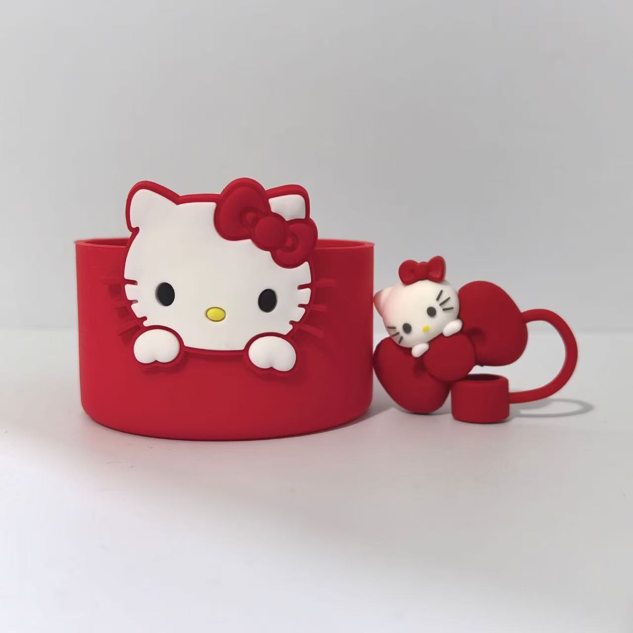 Hello Kitty Straw Topper Dust Cover for Stanley Tumbler Straw Cap KT Cat