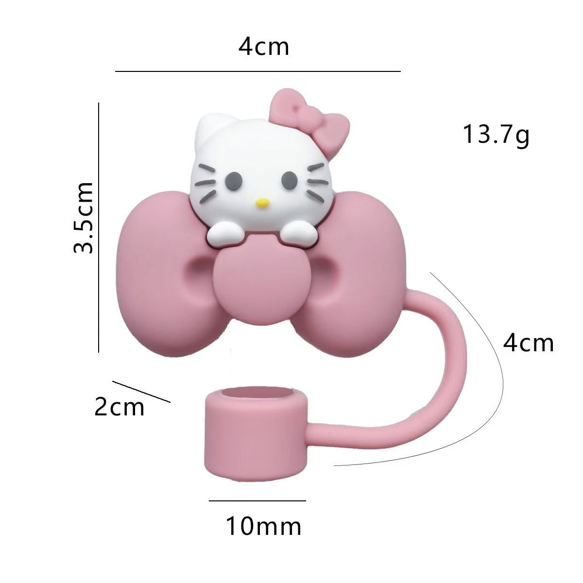 Hello Kitty Straw Topper Dust Cover for Stanley Tumbler Straw Cap KT Cat