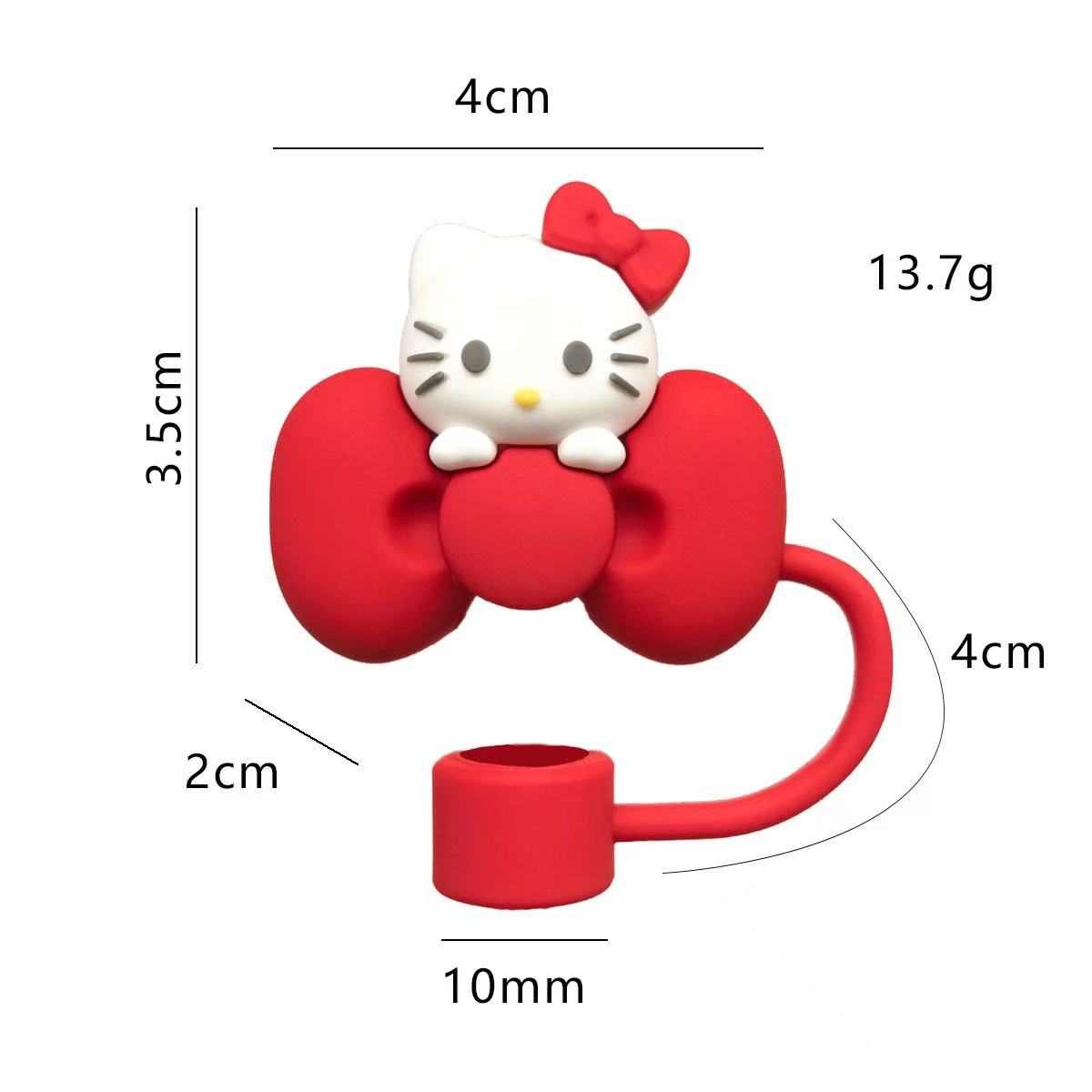 Hello Kitty Straw Topper Dust Cover for Stanley Tumbler Straw Cap KT Cat