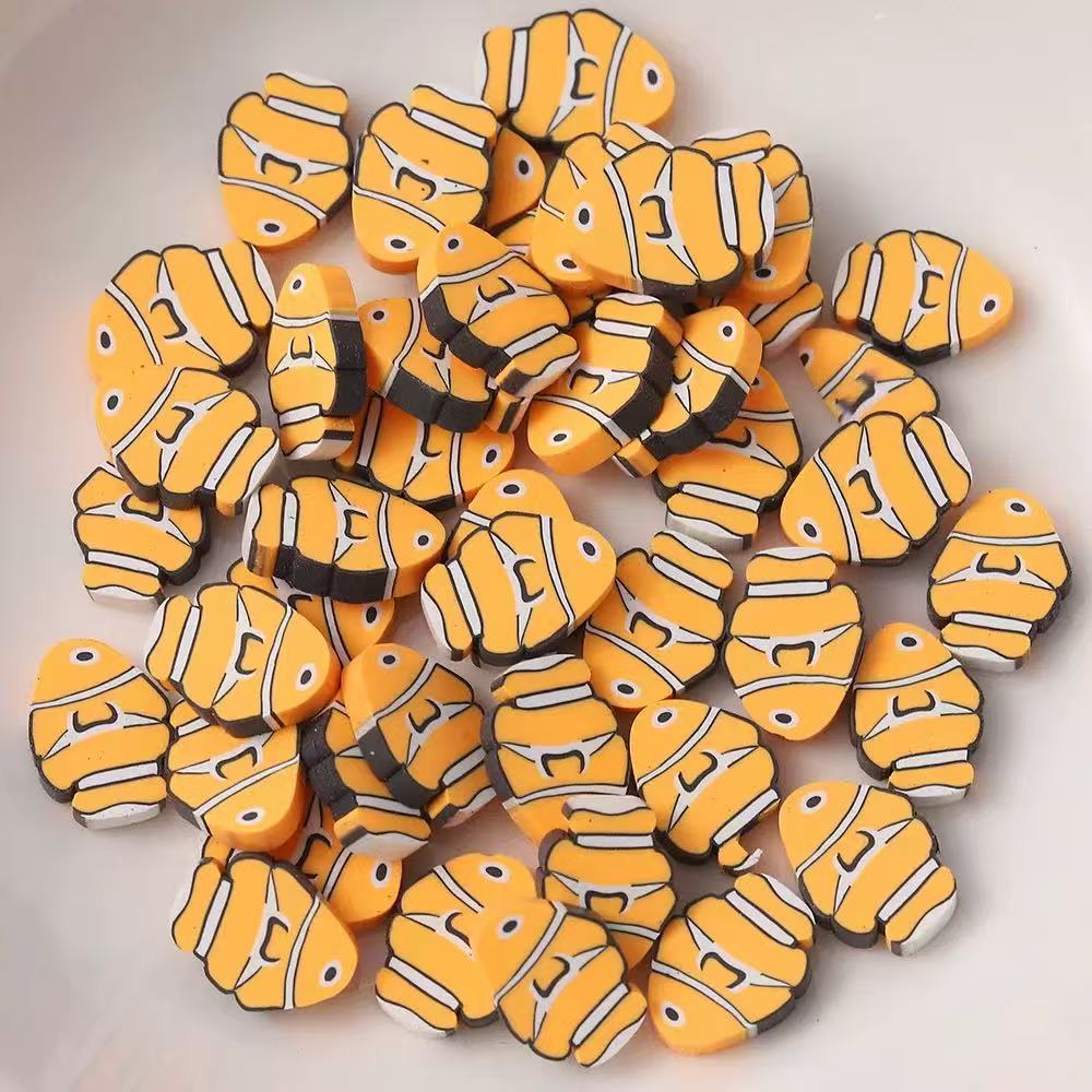 polymer clay pieces for snow globe