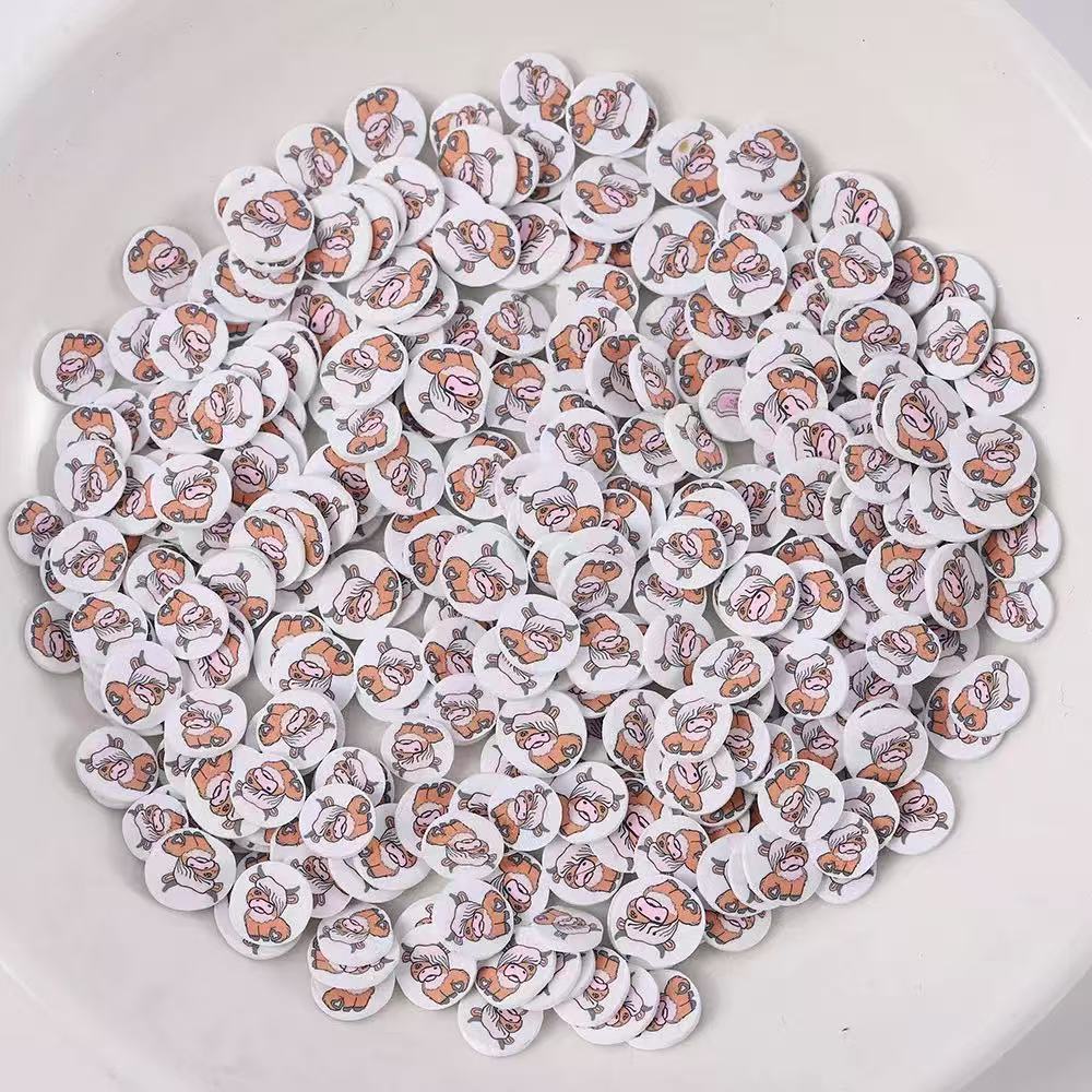 polymer clay pieces for snow globe